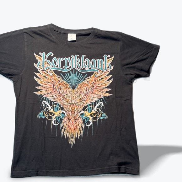 Stedman Other - Korpiklaani 2014 European Tour TShirt Black Small Finnish Folk Metal Band Tee